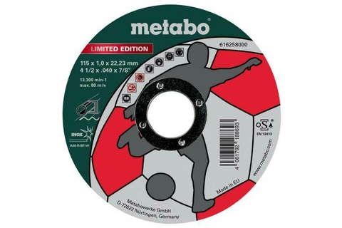 Disco METABO corte recto metal inox. 125 x 1 mm.
