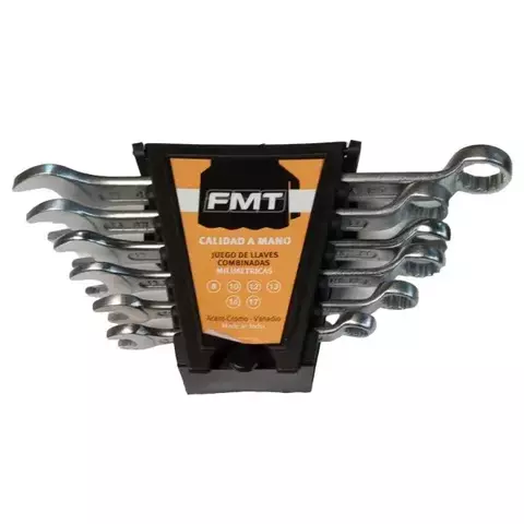Juego llaves combinadas 6 piezas de 8mm a 17mm FMT