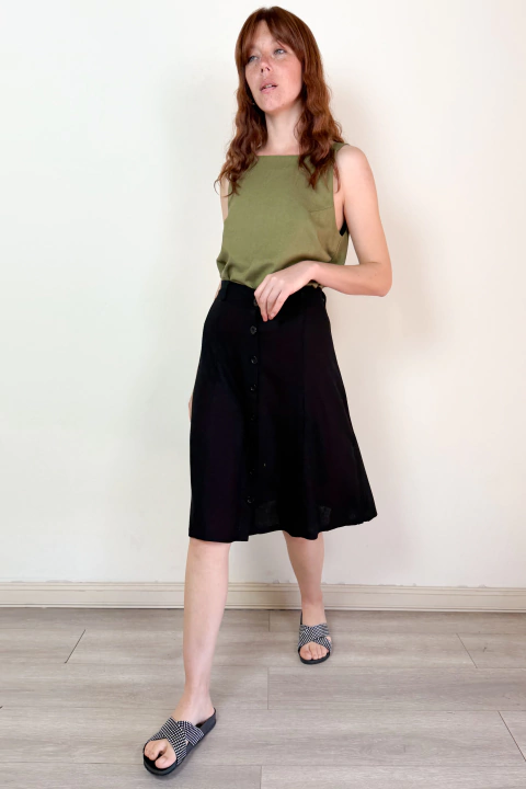 Falda Samantha Negra - comprar online