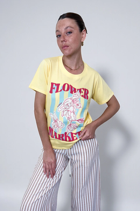 Remera Market Amarilla - comprar online
