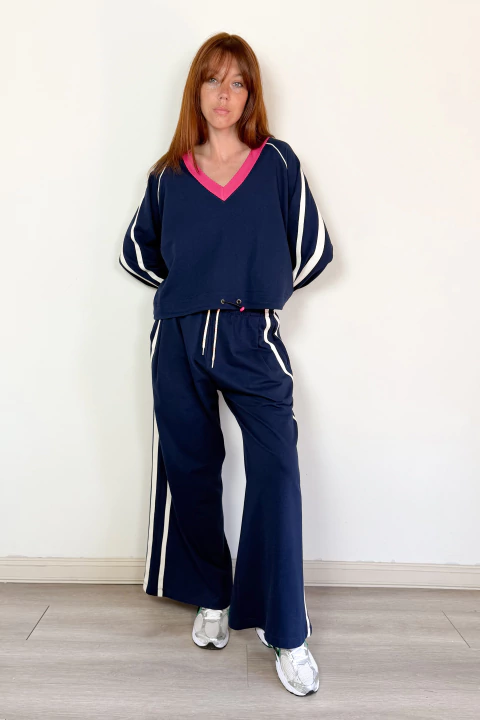 Pantalon Lens Azul - comprar online