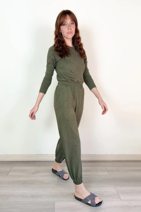 Pantalon Lauren Verde militar - comprar online