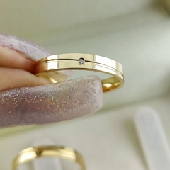 Aliança Roma Ouro 18k - comprar online