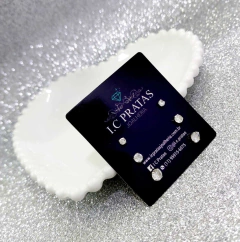 Trio Zircônia Redonda.