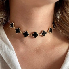 Gargantilha Choker Inspiração Resinada