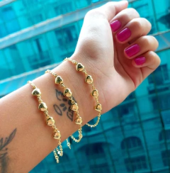 Pulseira Quatro Corações. - comprar online
