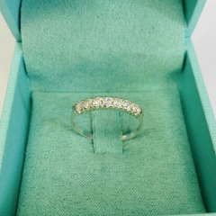 ANEL APARADOR MEIA AliANÇA OSAKA PRATA925 - I C Pratas Joalherias