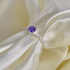 ANEL PRATA925 SOFHIA AMETISTA SINTETICA