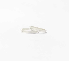 Aliança 2mm meio/meio - comprar online
