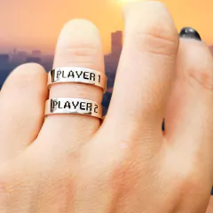 Par de Alianças Gamer Player