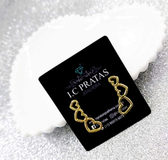 Brinco Ear Cuff Coração Liso