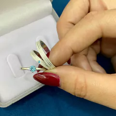 Combo Lunar par de aliança + anel solitário - loja online