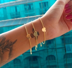 Pulseira Coração Chapado - comprar online