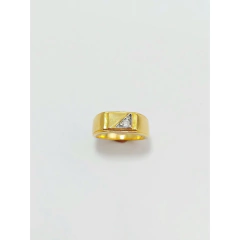 Anel Detalhe Retângulo com Zirconia na internet