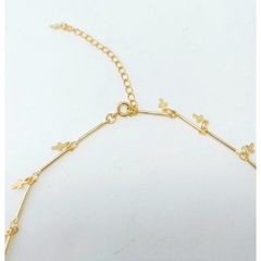 Choker Pingentes Cruz. - comprar online