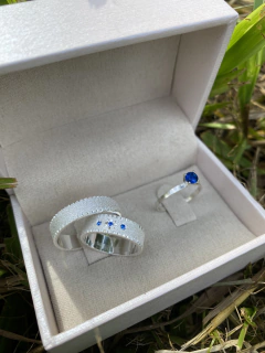 COMBO PAR DE ALIANÇAS LABEL + ANEL SOLITARIO BRINDE - loja online