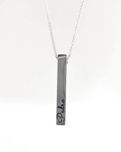 Gargantilha barrinha com nome - comprar online