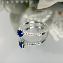 Anel Solitário San Diego Azul - comprar online
