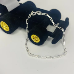 PULSEIRA PRATA CADEADO LONGO INFANTIL