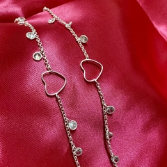 PULSEIRA ZIRCONIA COM CORAÇÃO - comprar online