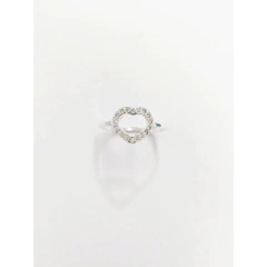 Anel Coração Cravejado - comprar online