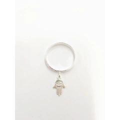 Anel Pingente Mão De Fátima