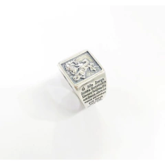 ANEL ORAÇÃO SÃO JORGE PRATA925 na internet