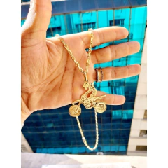 Pingente Motocroos Banhado a Ouro 18k. - comprar online