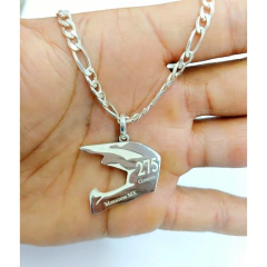 Pingente Capacete Prata. - comprar online