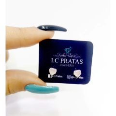 Brinco Coração Rosa - comprar online