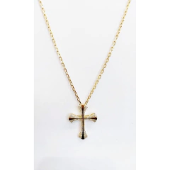 Corrente Cadeado C/ Pingente Cruz Luxo - comprar online