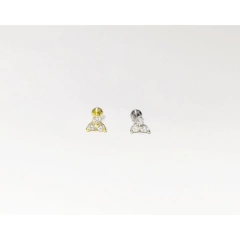 Piercing Três Zircônias