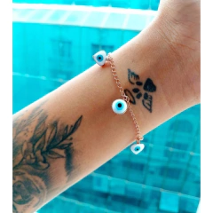 Pulseira Olho Grego Coração