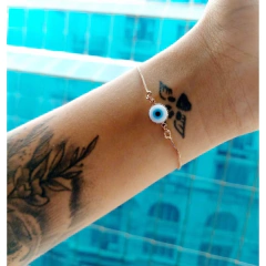 Pulseira Gravatinha Olho Grego - comprar online