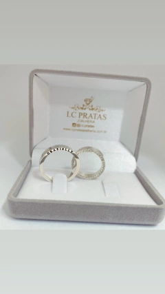 PAR DE ALIANÇA SAPPORO PRATA925 - loja online