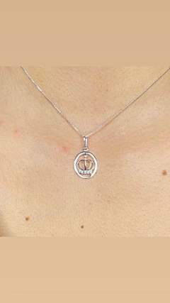 GARGANTILHA COROA E ARO PRATA925 - comprar online