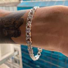 PULSEIRA PRATA925 GRUME DUPLA - comprar online