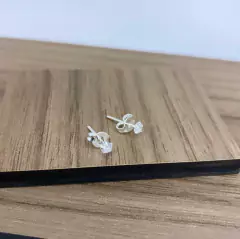 BRINCO PRATA 3MM REDONDO ZIRCONIA BRANCA - comprar online