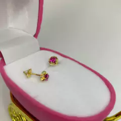 BRINCO OURO18K PINO E TARRACHA ROSCA