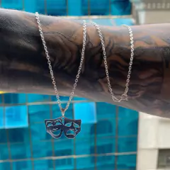 CORRENTE CADEADO COM PINGENTE CHORA AGORA,E RIR DEPOIS PRATA925 - comprar online