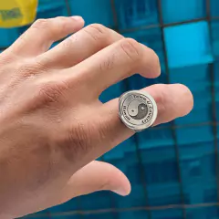 ANEL REDONDO MACIÇO TOWN PRATA925