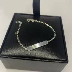 PULSEIRA INFANTIL CHAPINHA LISA PRATA925 - comprar online