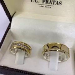 PAR ALIANÇAS MOEDA ANTIGAS RUTE - I C Pratas Joalherias