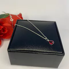 GARGANTILHA PONTO LUZ GOTA VERMELHA