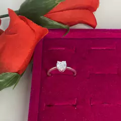 ANEL 1 CORAÇÃO C/ ZIRCÔNIA