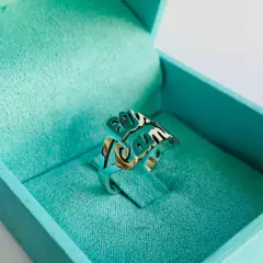 ANEL DUPLO MANUSCRITO PRATA925 na internet