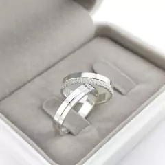 PAR ALIANÇAS MADRID PRATA950 - comprar online