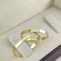 PAR ALIANÇAS ESQUEL OURO18K