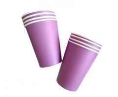 vasos lisos lila x6
