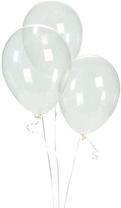 globos latex transparente x1